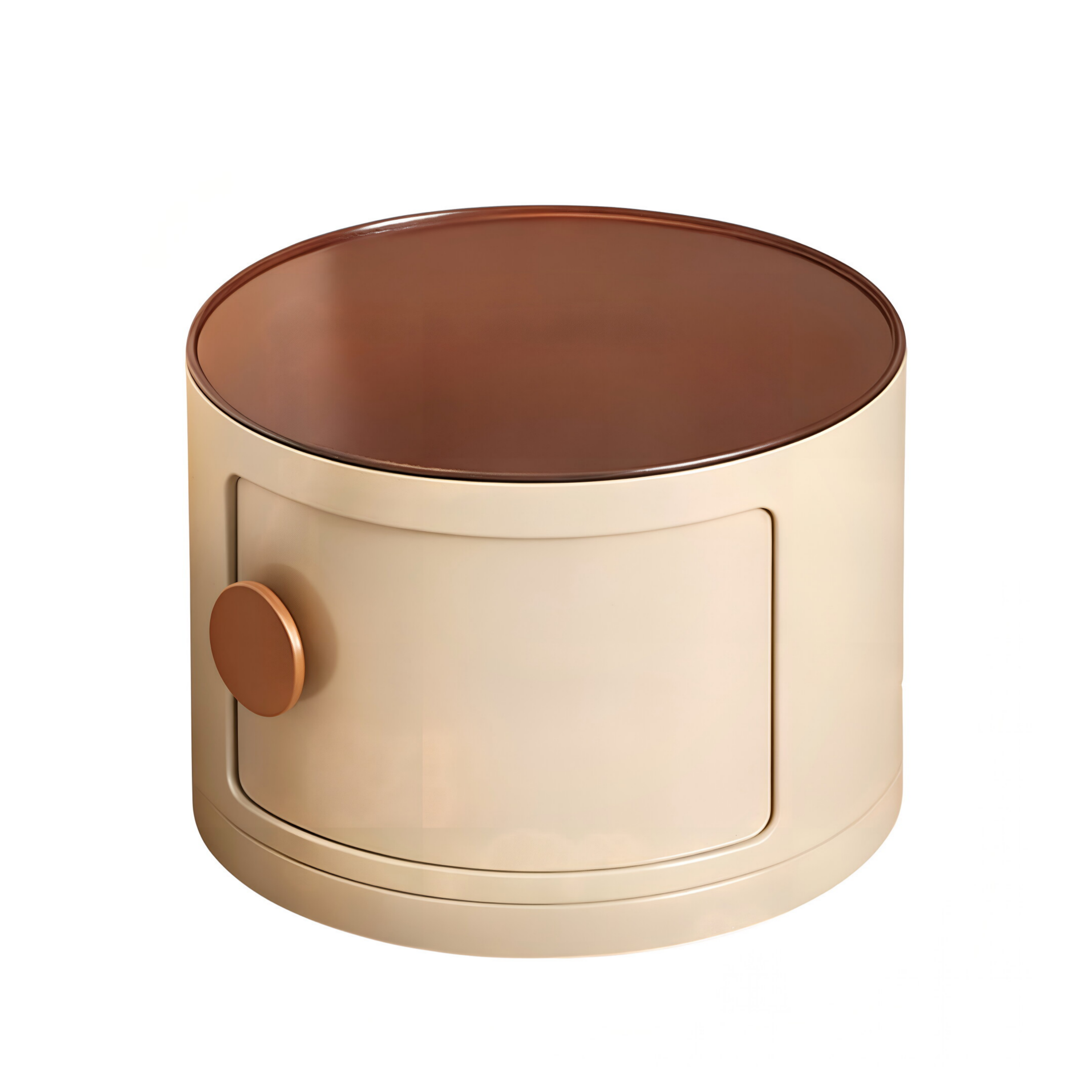 Modern Bedside Table with Ambient Shelf Lighting