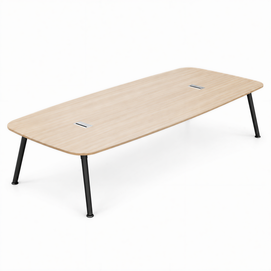 Modern Boardroom Table with Two-Tone Design and Custom Sizes