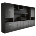 Executive Bookcase Cabinet with File Storage