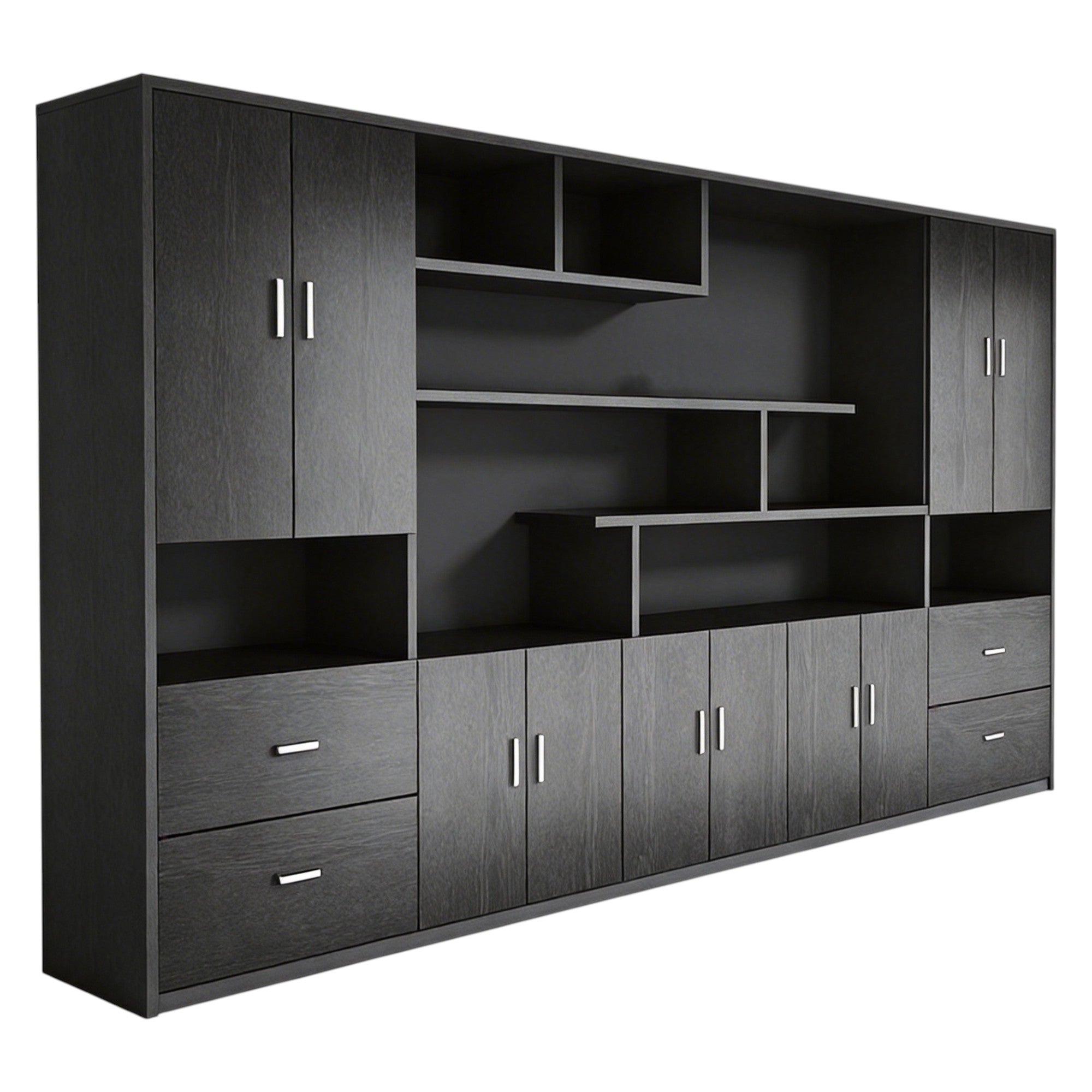Executive Bookcase Cabinet with File Storage