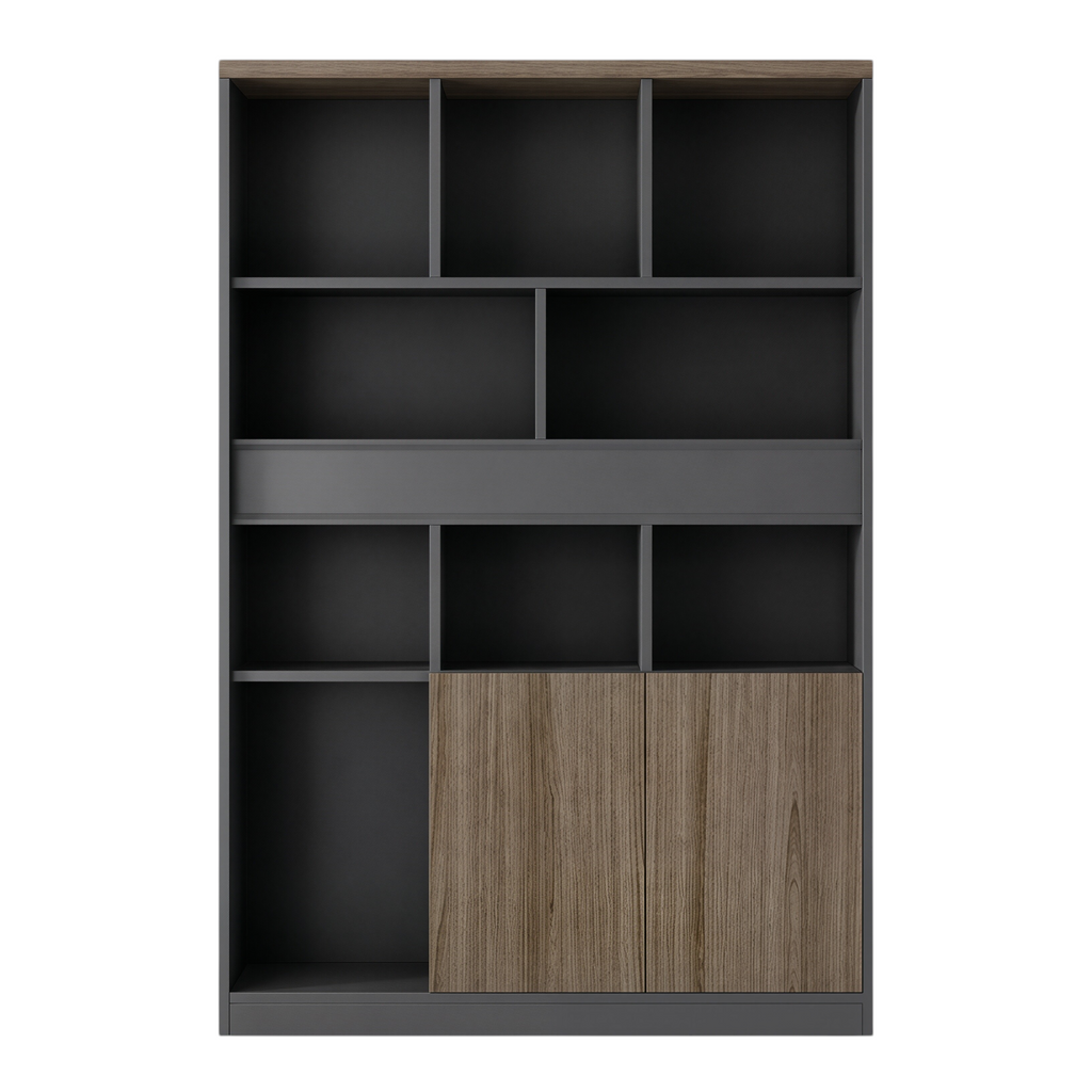 Executive Office Cabinet with Mixed Storage