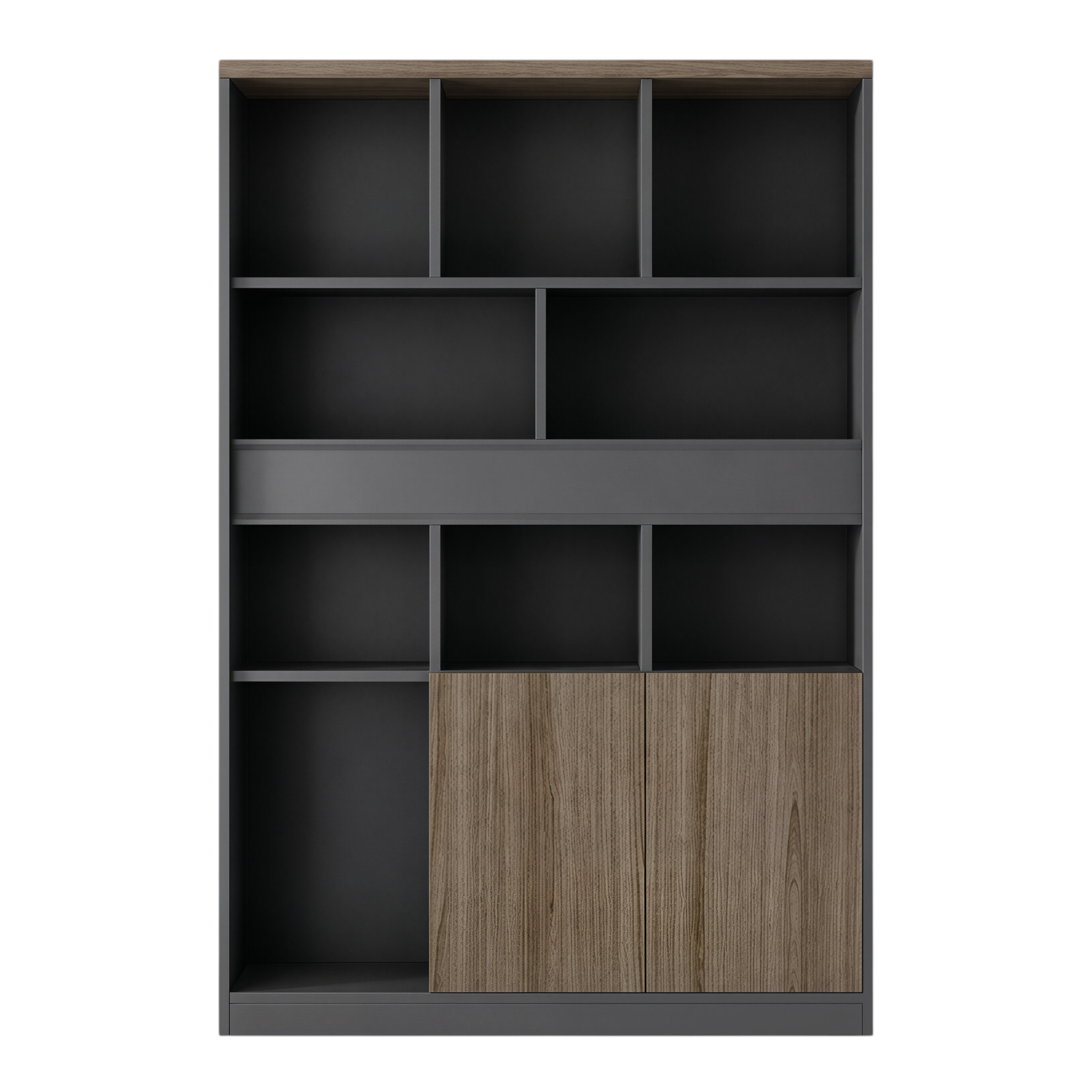 Executive Office Cabinet with Mixed Storage