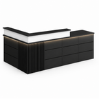 Modern Classic LED Reception Desk with Storage