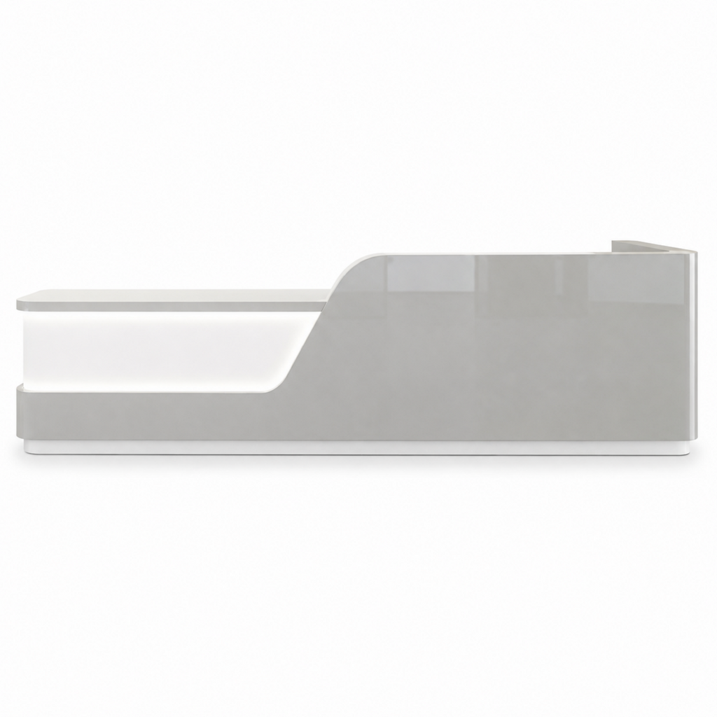 Contemporary Right-Angle Reception Desk for Professional Spaces