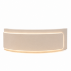 Premium Curved Reception Counter with Integrated LED Lighting