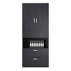 Modern Office Filing Cabinet Executive Large Storage Cupboard Bookcase with Shelves and Drawers