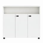 Contemporary Modular Office Storage Cabinet with Secure Custom Option