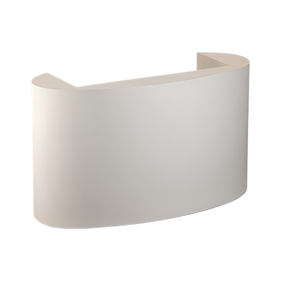 Sleek Sculpted Reception Counter with Backlit LED Base for Salons and Wellness Clinics