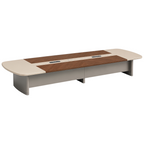 Premium Dual-Finish Meeting Table