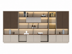 Modern Open-Shelved Executive Storage Cabinet