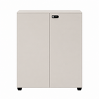 Contemporary Modular Office Storage Cabinet with Secure Custom Option
