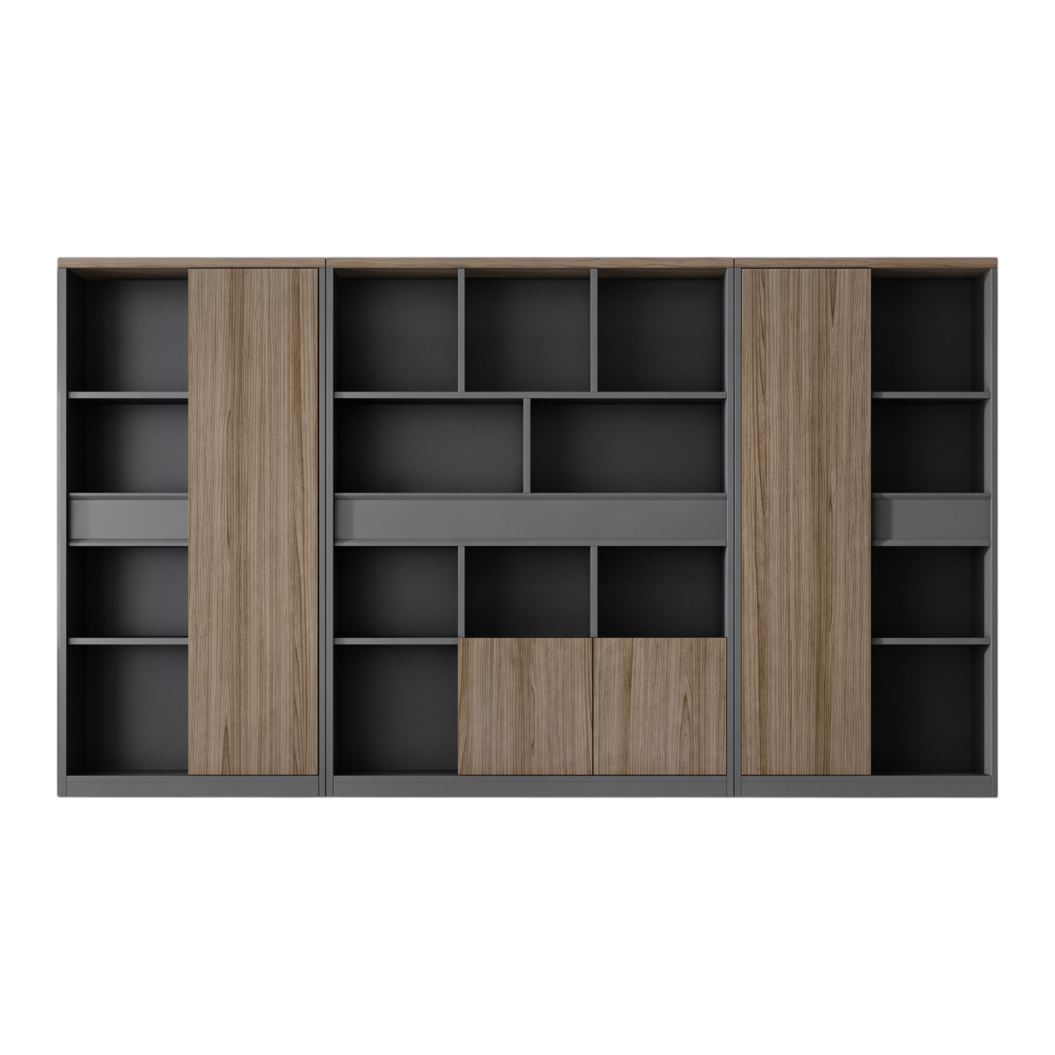 Executive Office Cabinet with Mixed Storage