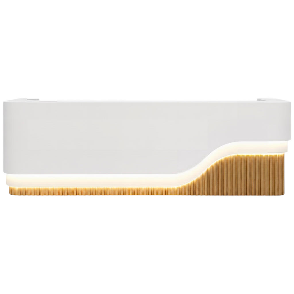 Luxury LED Curved Reception Counter