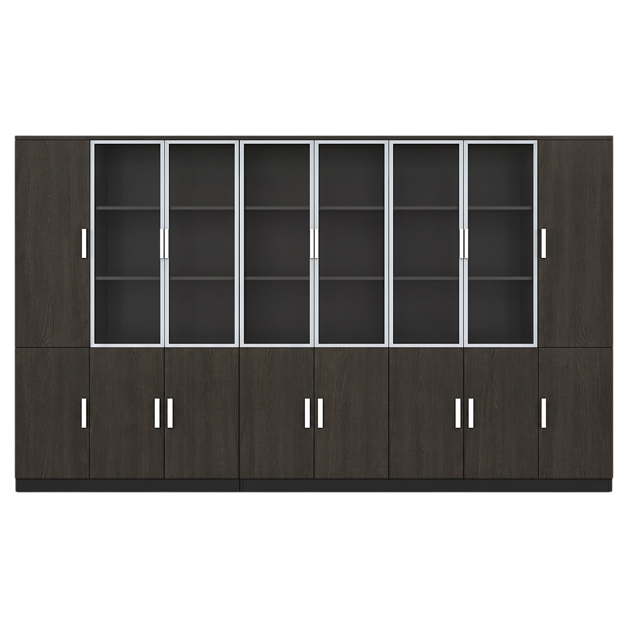 Multi-Section Office Storage and Display Cabinet