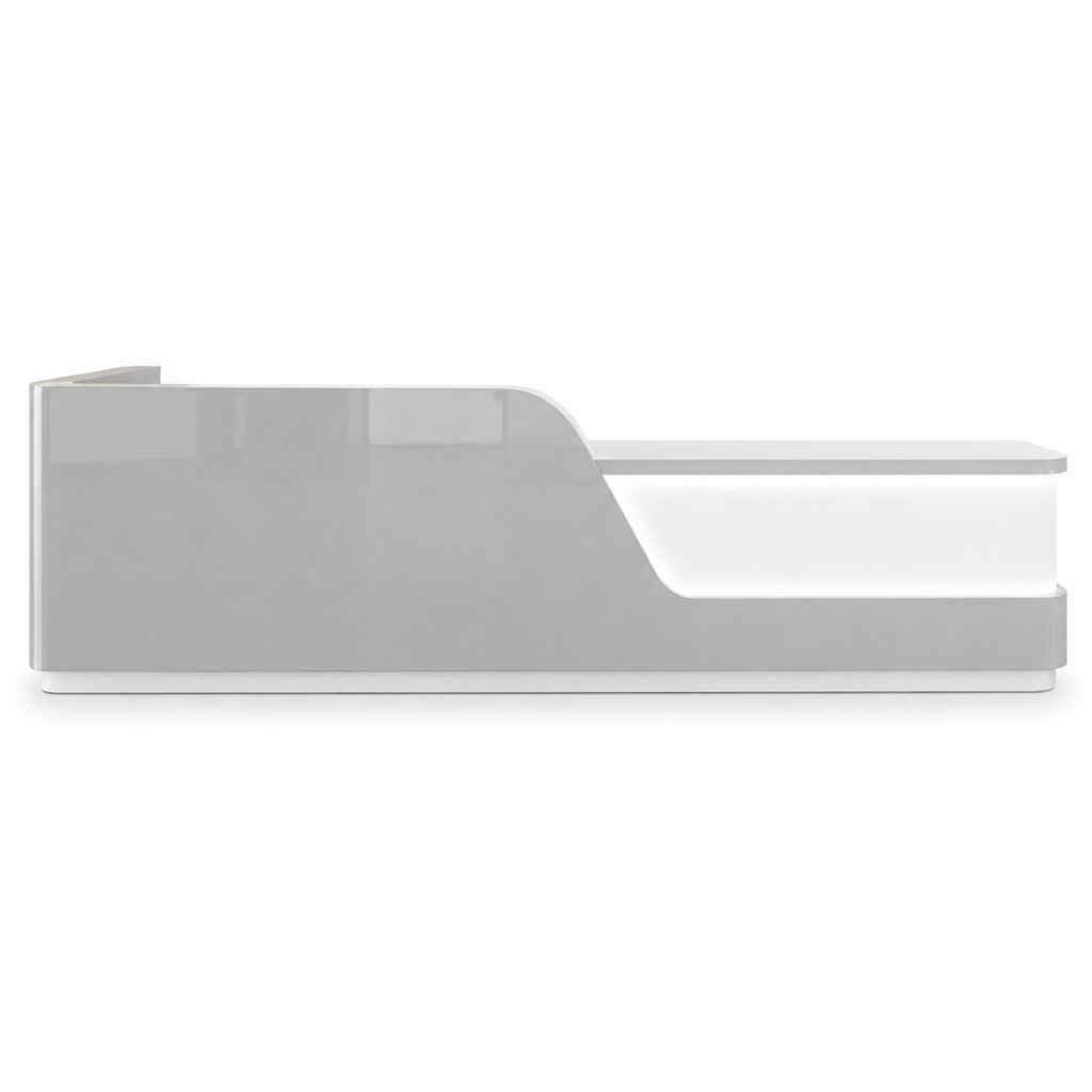 Contemporary Right-Angle Reception Desk for Professional Spaces