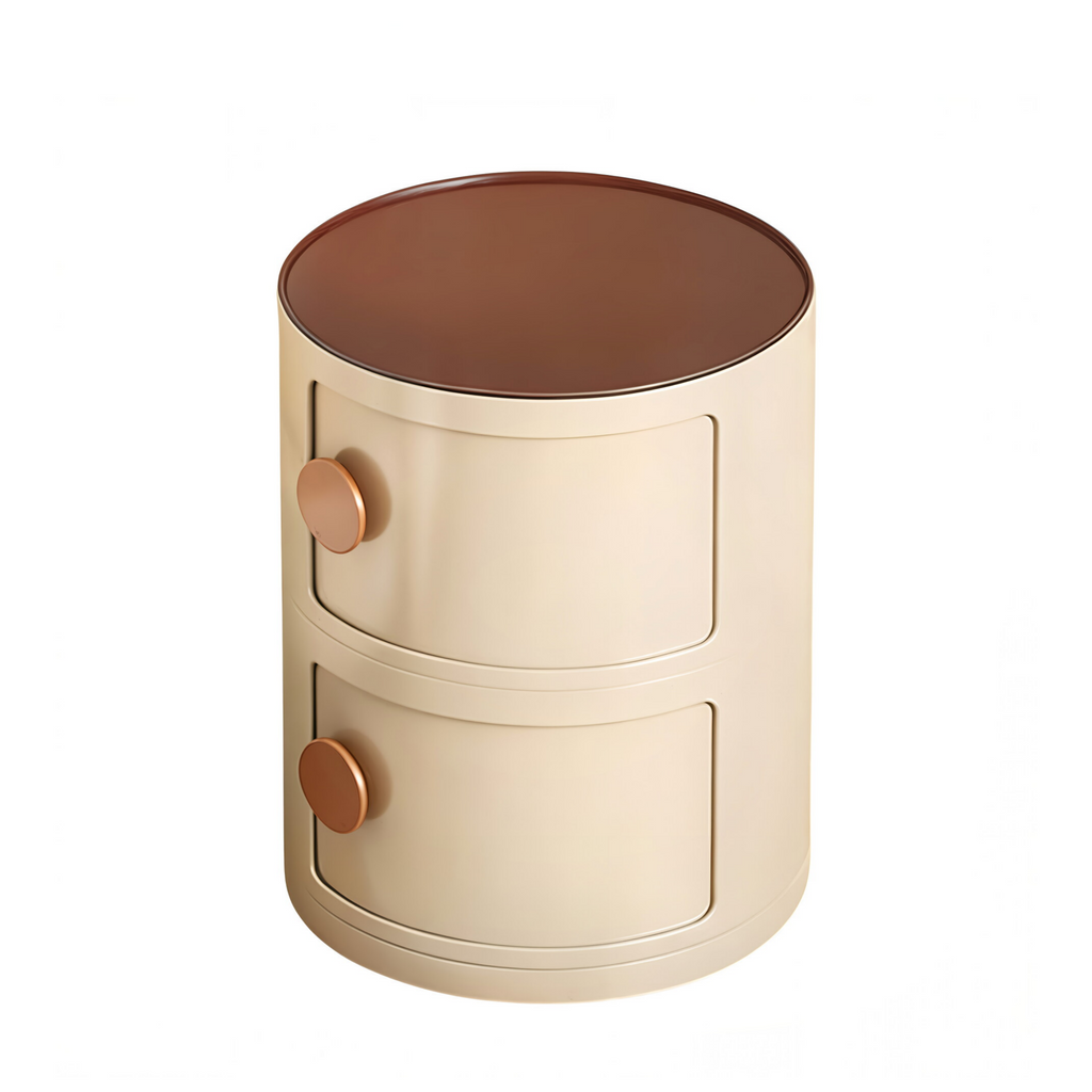Modern Bedside Table with Ambient Shelf Lighting