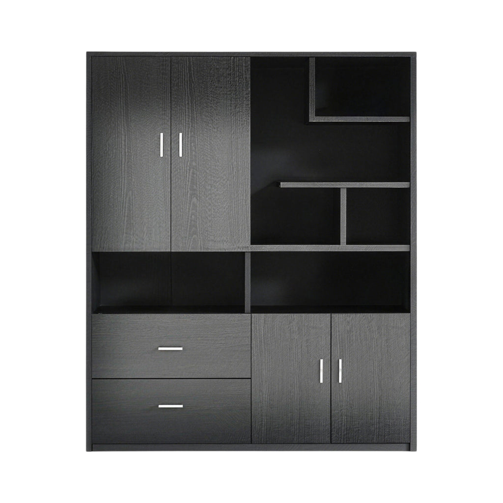 Executive Bookcase Cabinet with File Storage