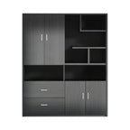 Executive Bookcase Cabinet with File Storage