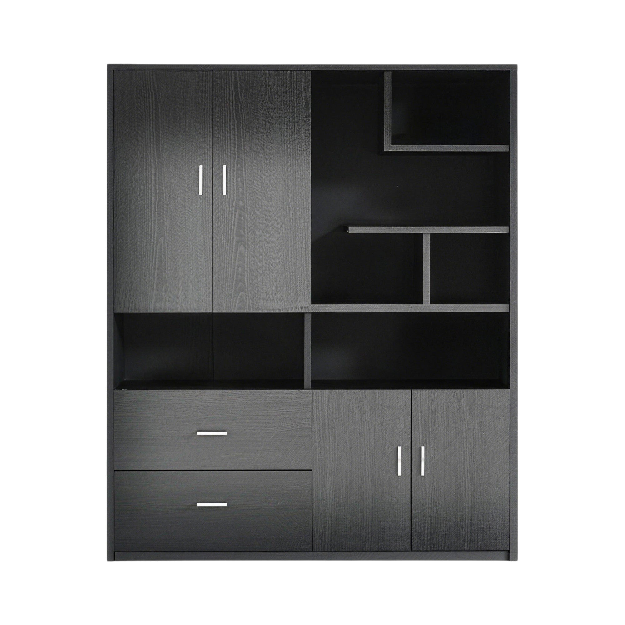 Executive Bookcase Cabinet with File Storage