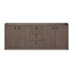 Contemporary Low Storage Cabinet with Rounded Frame