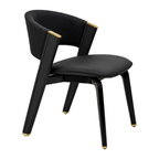 Modern Dining Armchair with Ribbed Upholstery and Colour Options