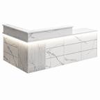 Modern Classic LED Reception Desk with Storage