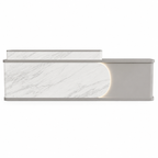 Contemporary Reception Counter with Rounded Profile