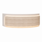 Premium Curved Reception Counter with Integrated LED Lighting