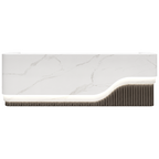 Luxury LED Curved Reception Counter