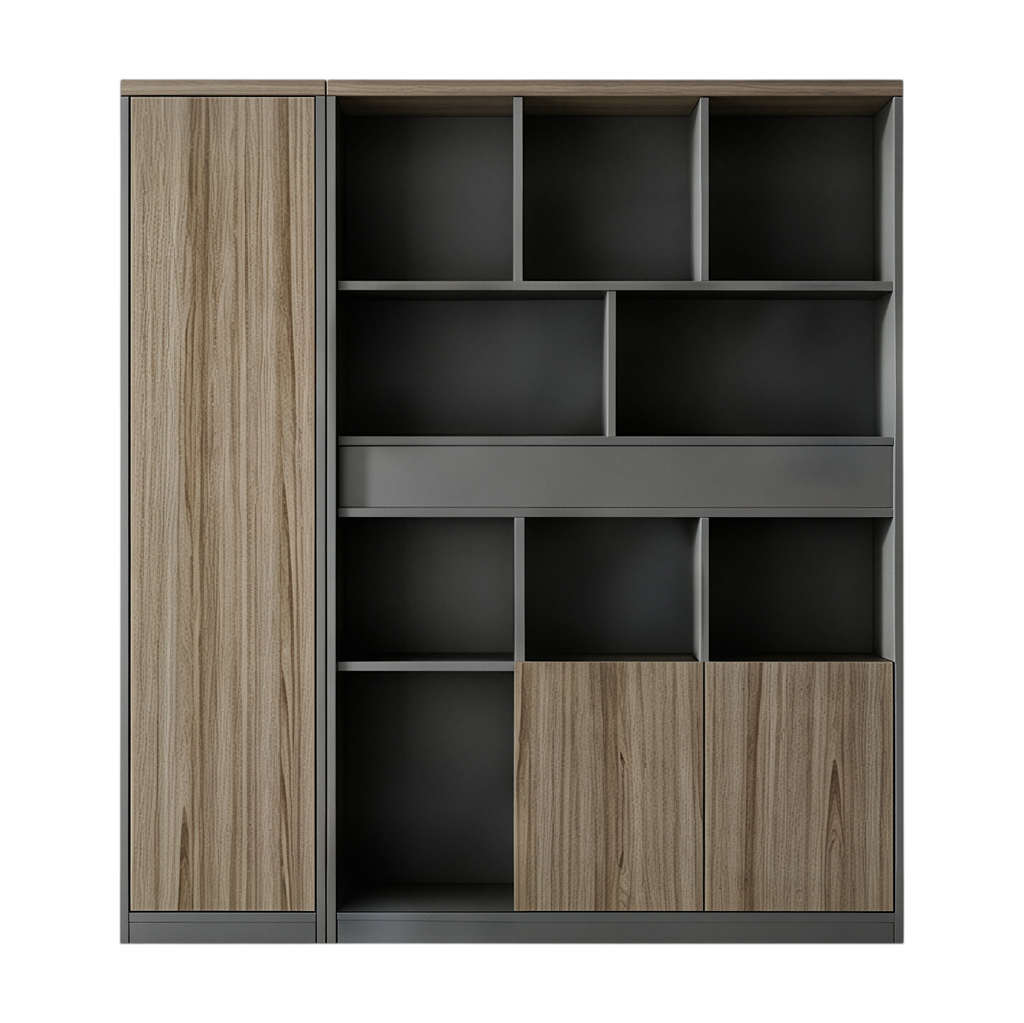 Executive Office Cabinet with Mixed Storage