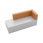 Modular Office Lounge Suite – Contemporary L-Shape Reception Seating with Round Coffee Table