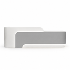 Modern Reception Desk with LED, Storage and Custom Logo