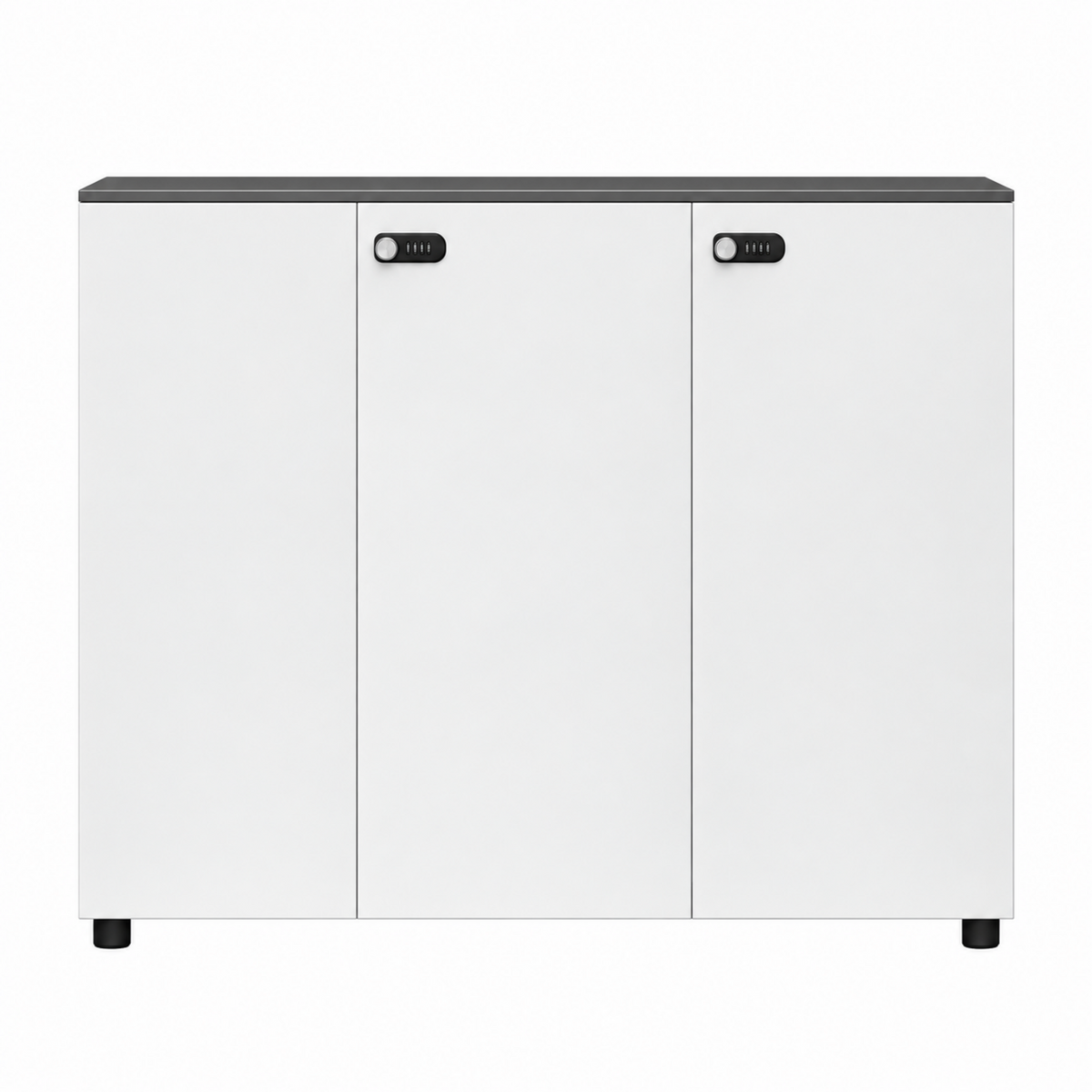Contemporary Modular Office Storage Cabinet with Secure Custom Option