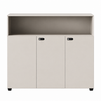 Contemporary Modular Office Storage Cabinet with Secure Custom Option
