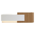 Contemporary Reception Counter with Curved Ends