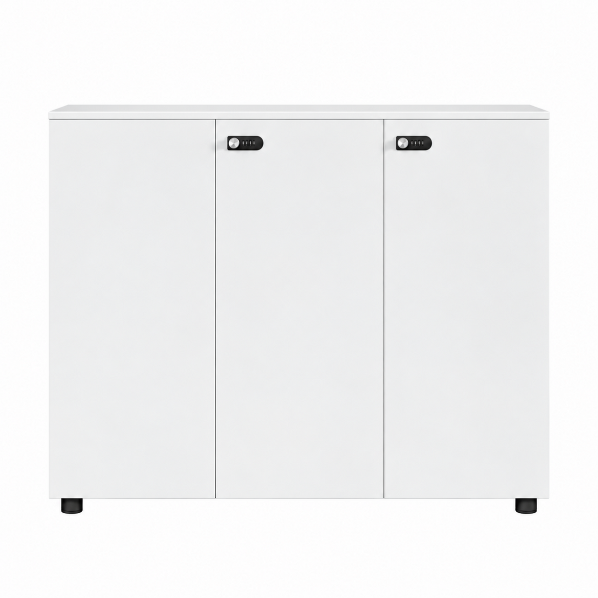 Contemporary Modular Office Storage Cabinet with Secure Custom Option