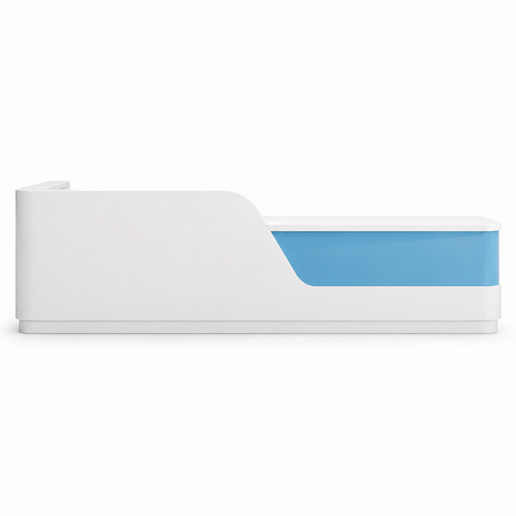 Contemporary Right-Angle Reception Desk for Professional Spaces