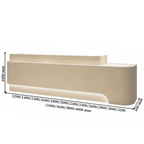 Curved Commercial Reception Desk with LED Detail