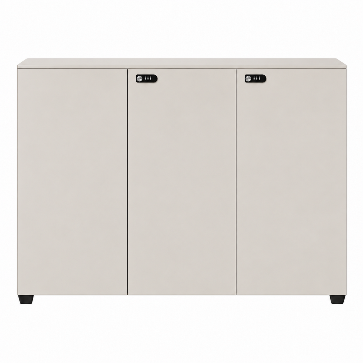 Contemporary Modular Office Storage Cabinet with Secure Custom Option