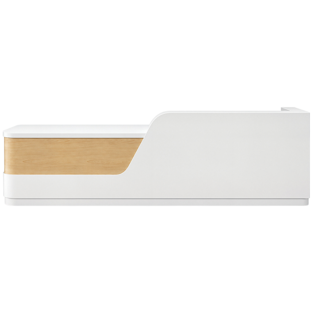 Contemporary Right-Angle Reception Desk for Professional Spaces
