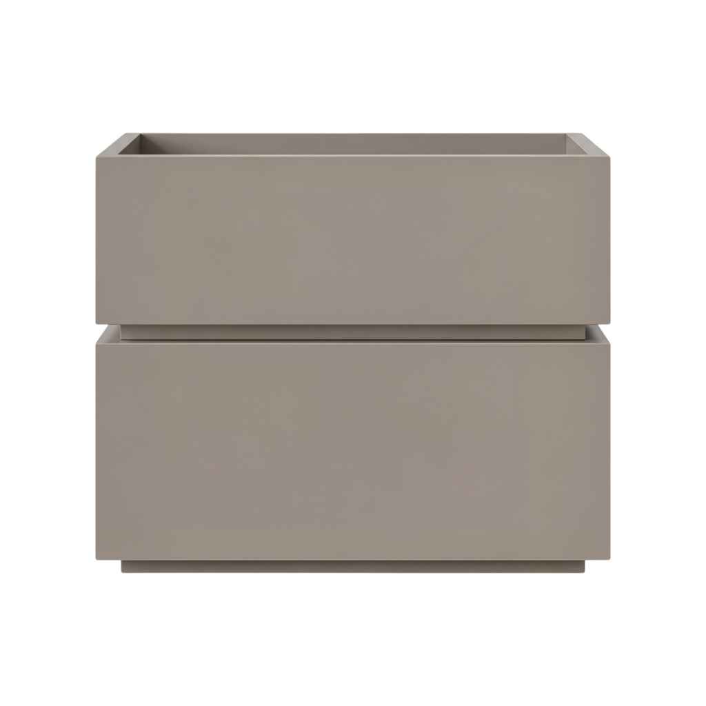 Contemporary Timber Bedside Cabinet with Raised Storage Tray