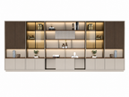 Modern Open-Shelved Executive Storage Cabinet