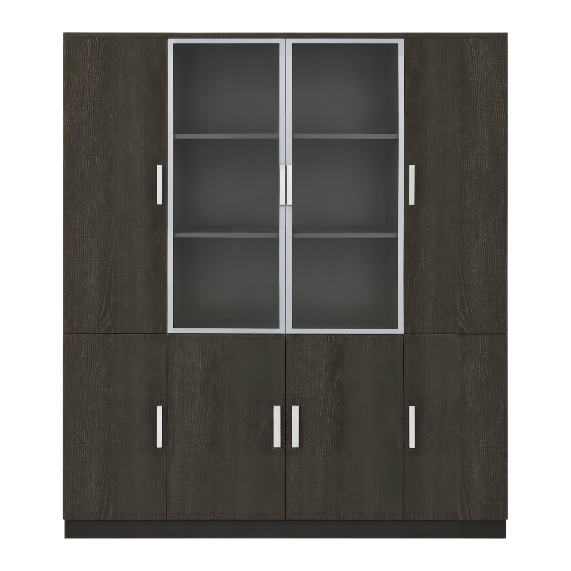 Multi-Section Office Storage and Display Cabinet