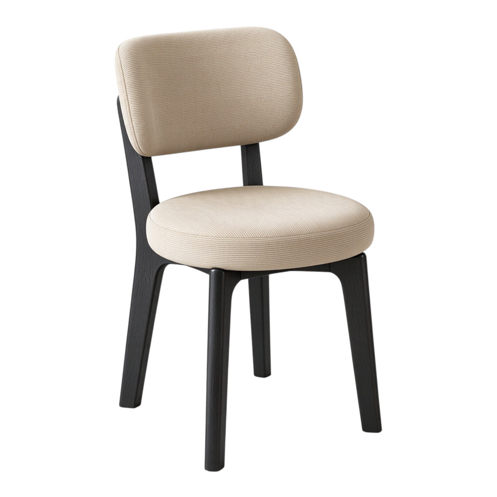 Modern Timber Dining Chair with Custom Upholstery Options