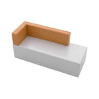 Modular Office Lounge Suite – Contemporary L-Shape Reception Seating with Round Coffee Table