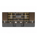 Modern Open-Shelved Executive Storage Cabinet