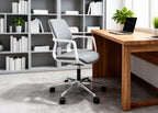 Adjustable Swivel Office Chair with Medium Backrest