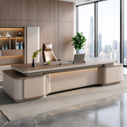 Designer Executive Desk with Rounded Edge Detail
