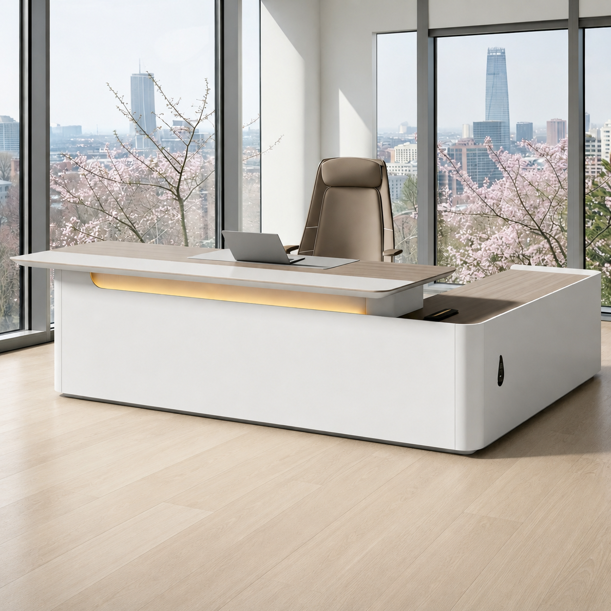 Premium Office Desk with Concealed Cable Access