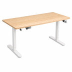 Height Adjustable Study Desk With LED Backlight and Cable Management